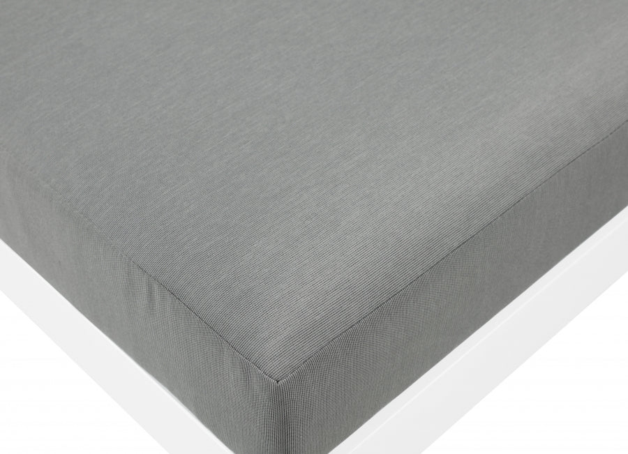 Nizuc 120" Water Resistant Fabric Upholstered Outdoor Patio 6pc. Modular Sectional - Image 5