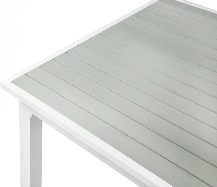 Nizuc 77" Aluminum Outdoor Patio Extendable Dining Table - Image 10