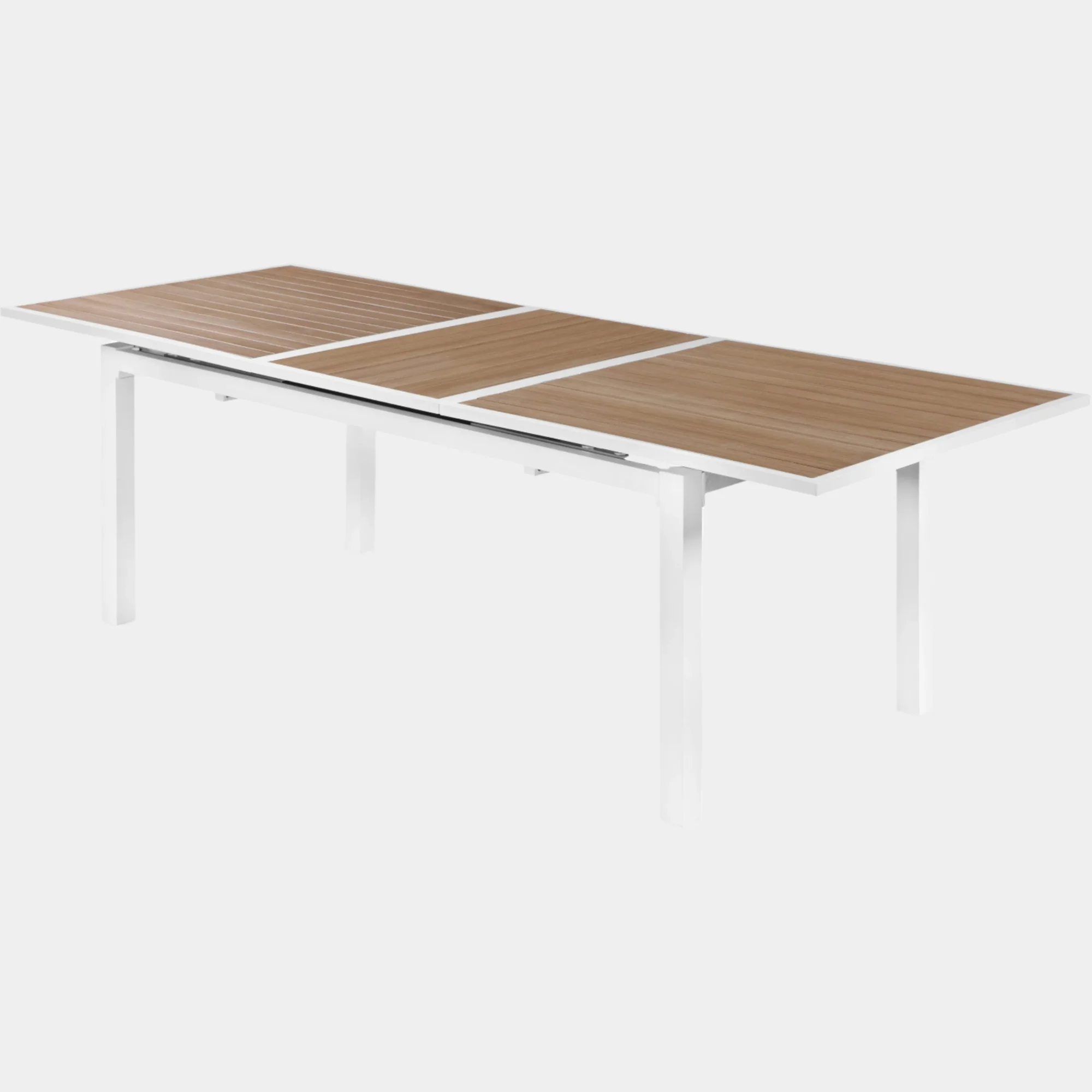 Nizuc 77" Aluminum Outdoor Patio Extendable Dining Table