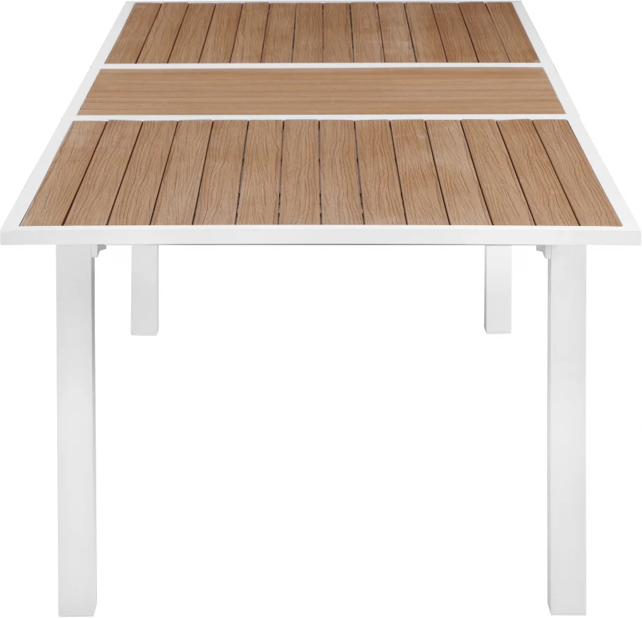 Nizuc 77" Aluminum Outdoor Patio Extendable Dining Table - Image 5