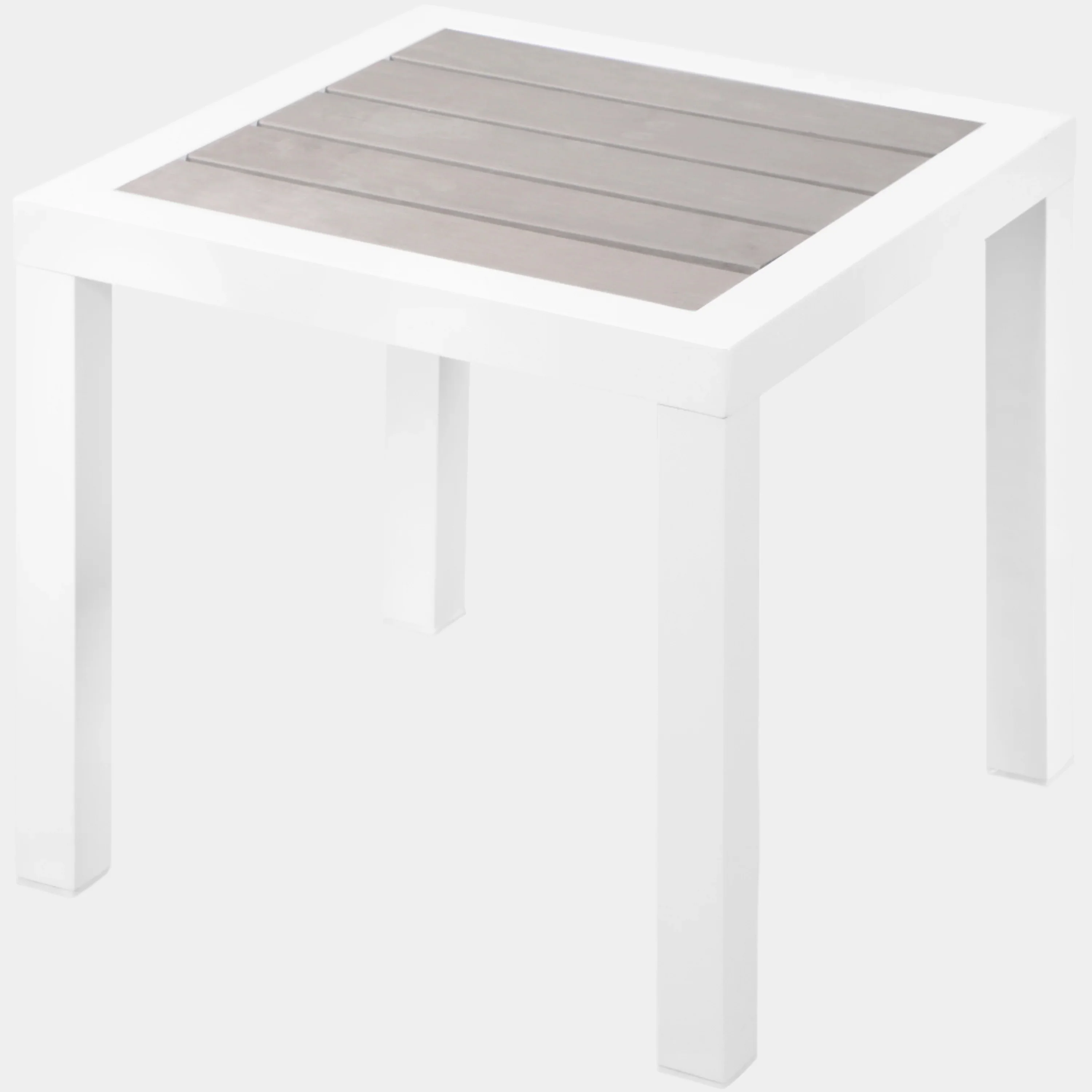 Nizuc Aluminum Outdoor Patio End Table - Image 15