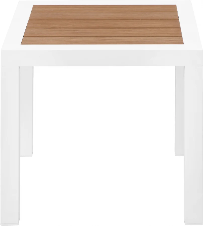 Nizuc Aluminum Outdoor Patio End Table - Image 3