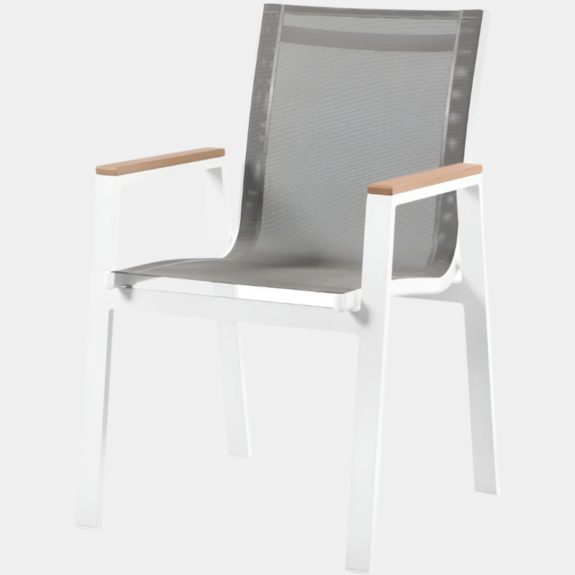 Nizuc Mesh Water Resistant Fabric Outdoor Patio Dining Arm Chair