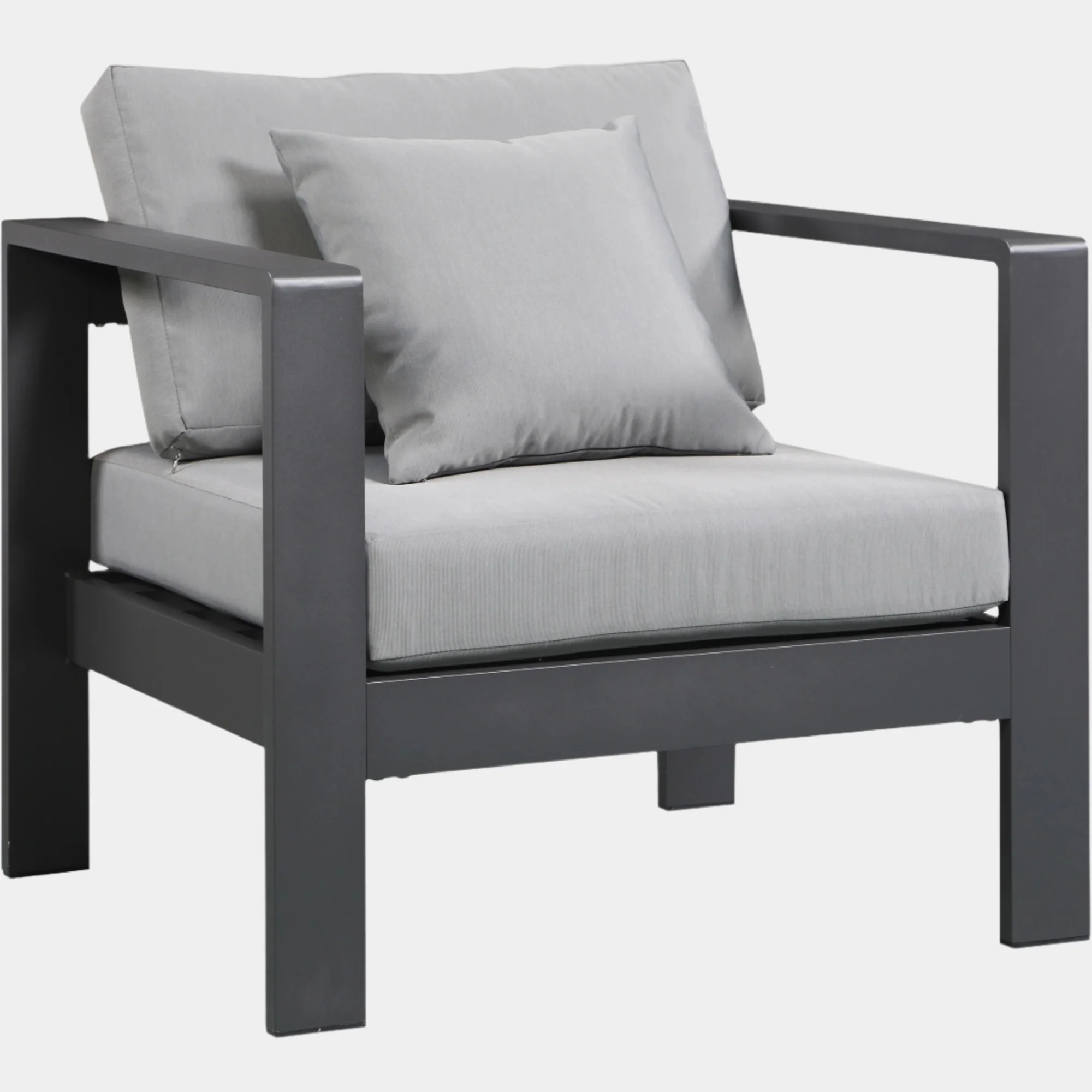 Nizuc Water Resistant Fabric Upholstered Outdoor Patio Arm Chair