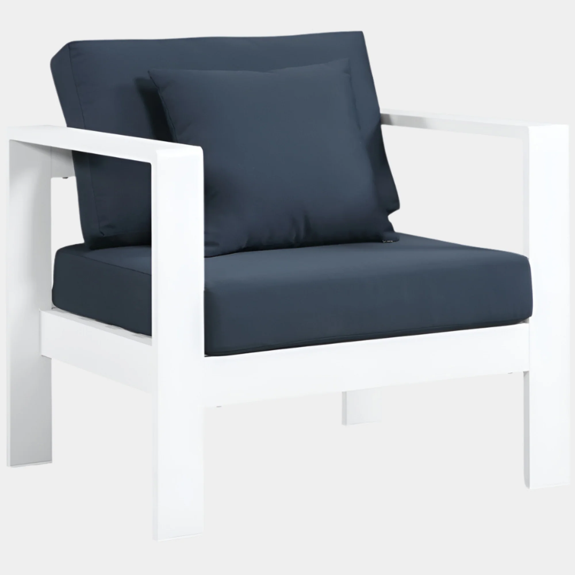 Nizuc Water Resistant Fabric Upholstered Outdoor Patio Arm Chair - Image 18