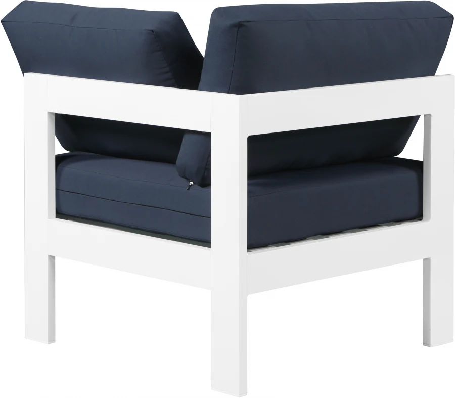 Nizuc Water Resistant Fabric Upholstered Outdoor Patio Modular Corner Chair - Image 19