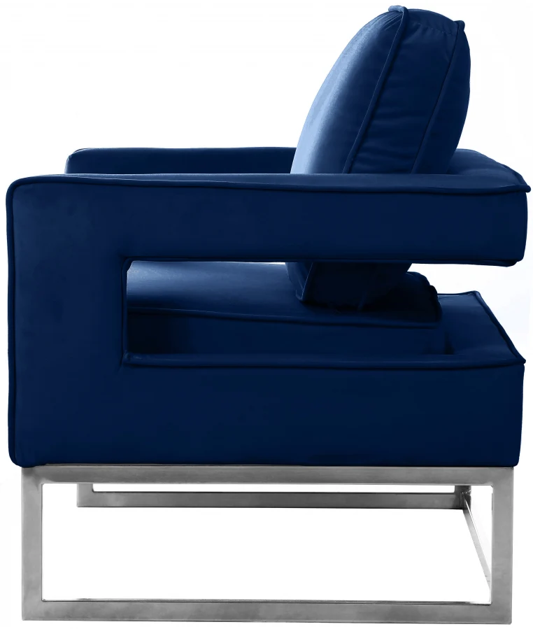 Noah Velvet Upholstered Accent Chair - Image 20