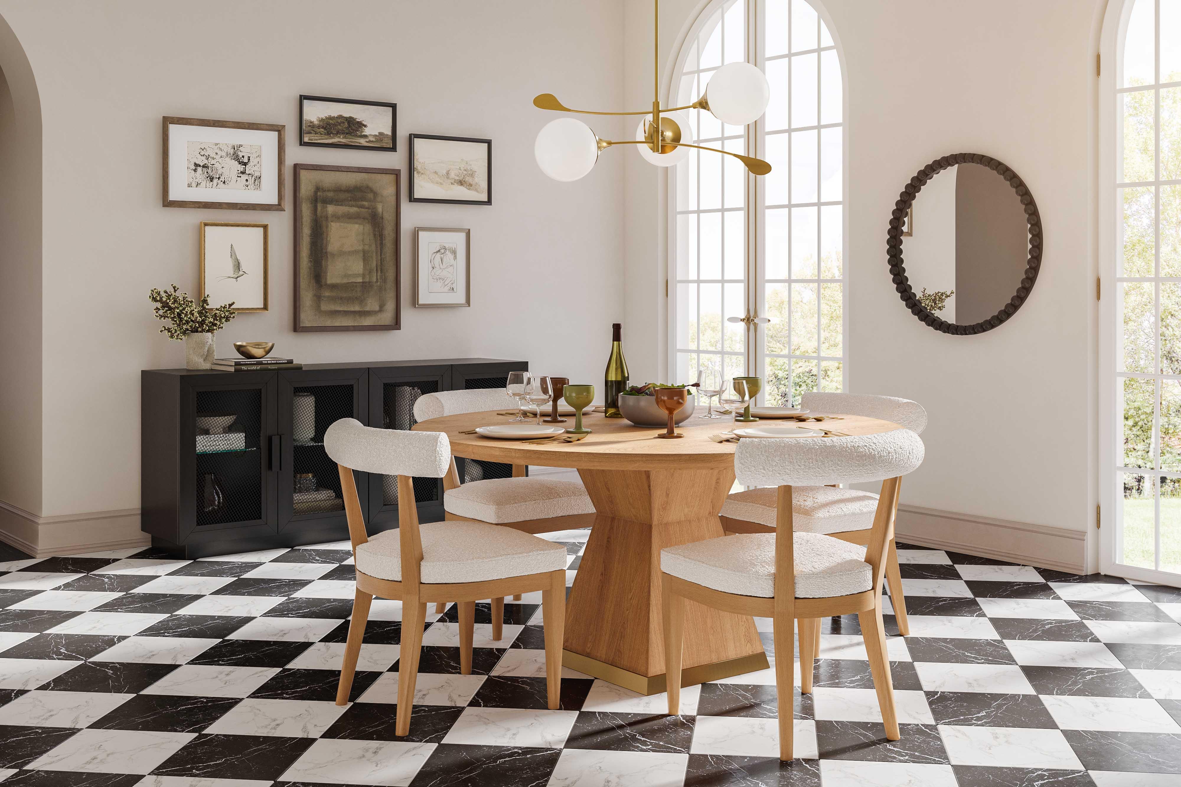 Nolan 56" Wood Round Dining Table - Image 2