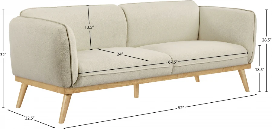Nolita Boucle Fabric Sofa - Image 15