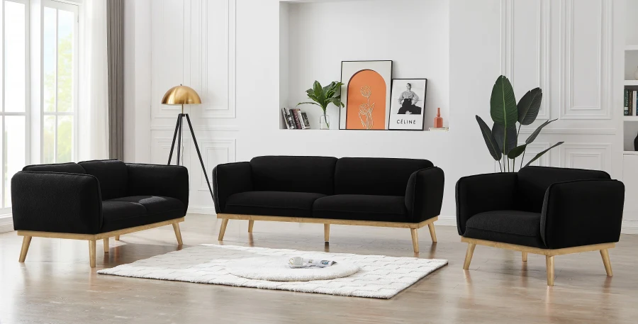 Nolita Boucle Fabric Sofa - Image 30