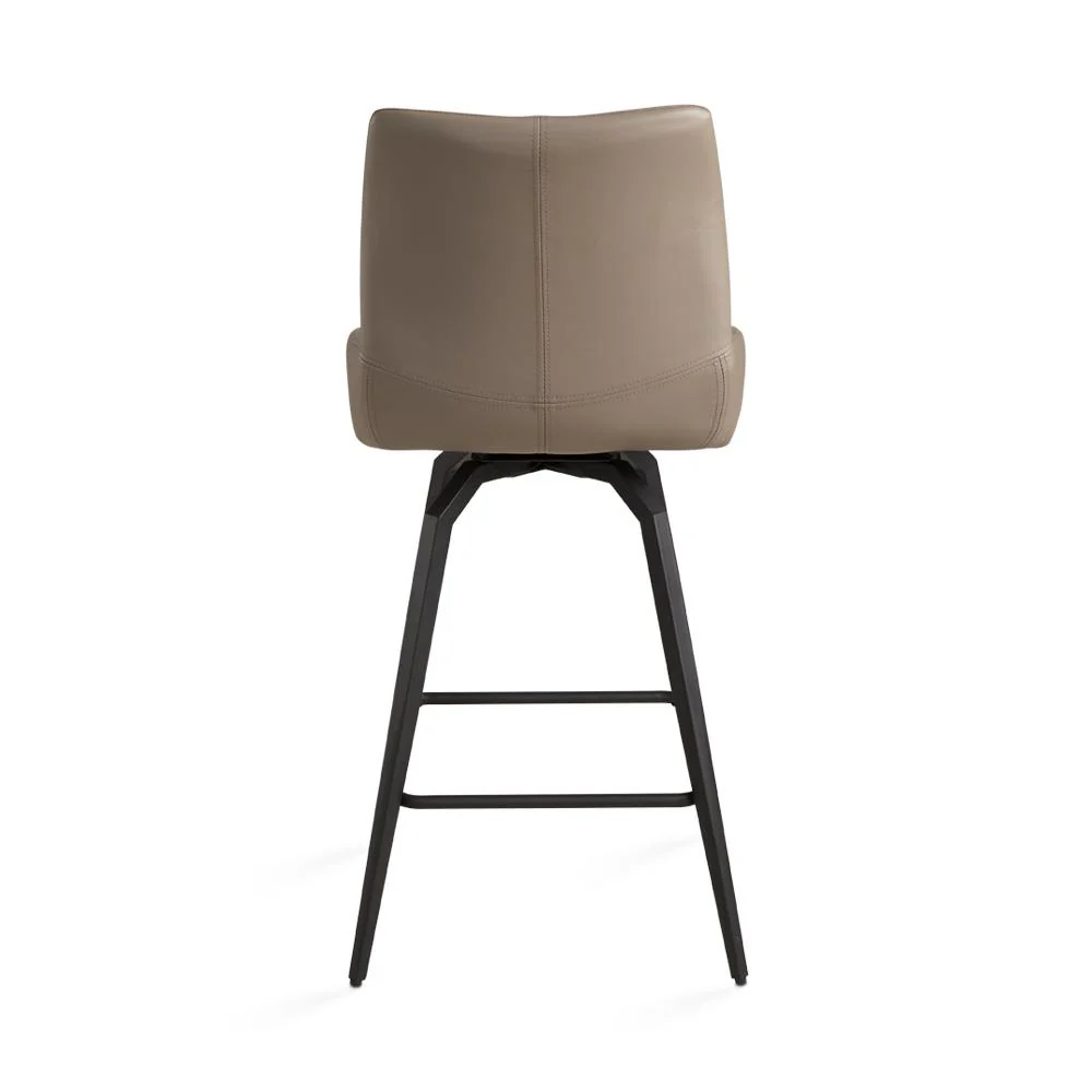 NONA Counter Chair Khaki fabric Black legs - Image 4