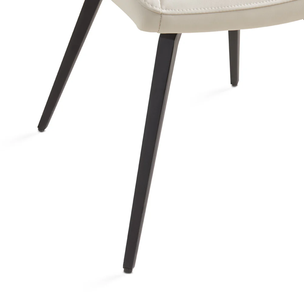 Nona Swivel Chair Taupe Leatherette - Image 7