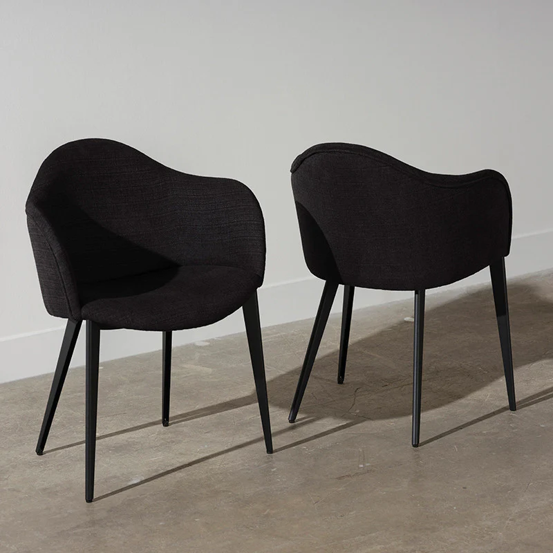 Nora Dining Chair (Titanium Steel Legs) - Image 2