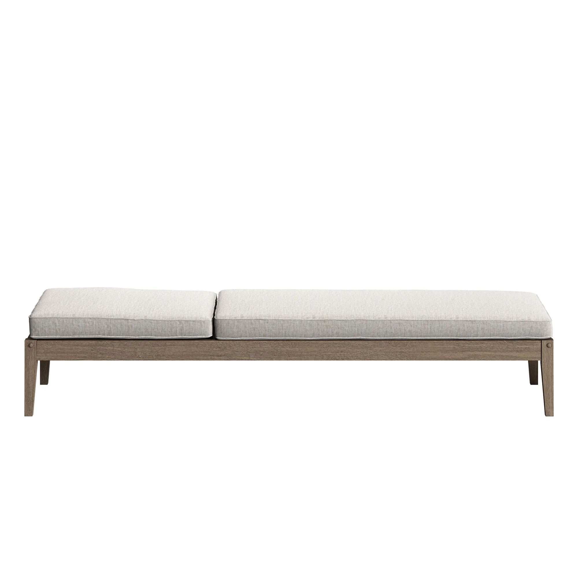 Northlake 3-Piece Outdoor Teak Wood Furniture Set with Chaise Lounges and Side Table - Image 14