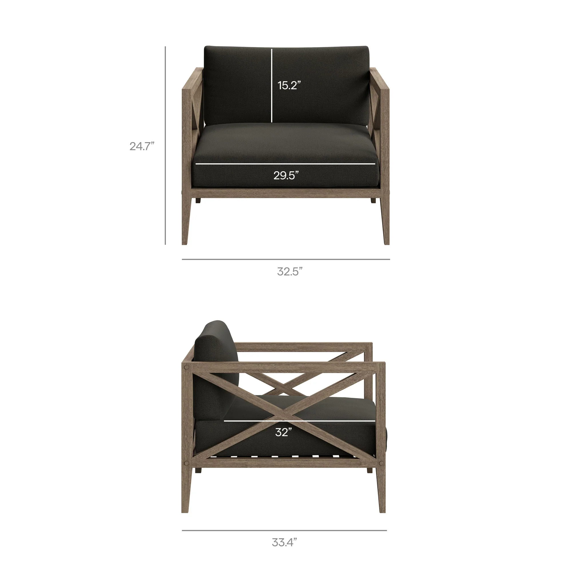 Northlake 5-Piece Outdoor Teak Wood Furniture Set - Image 38