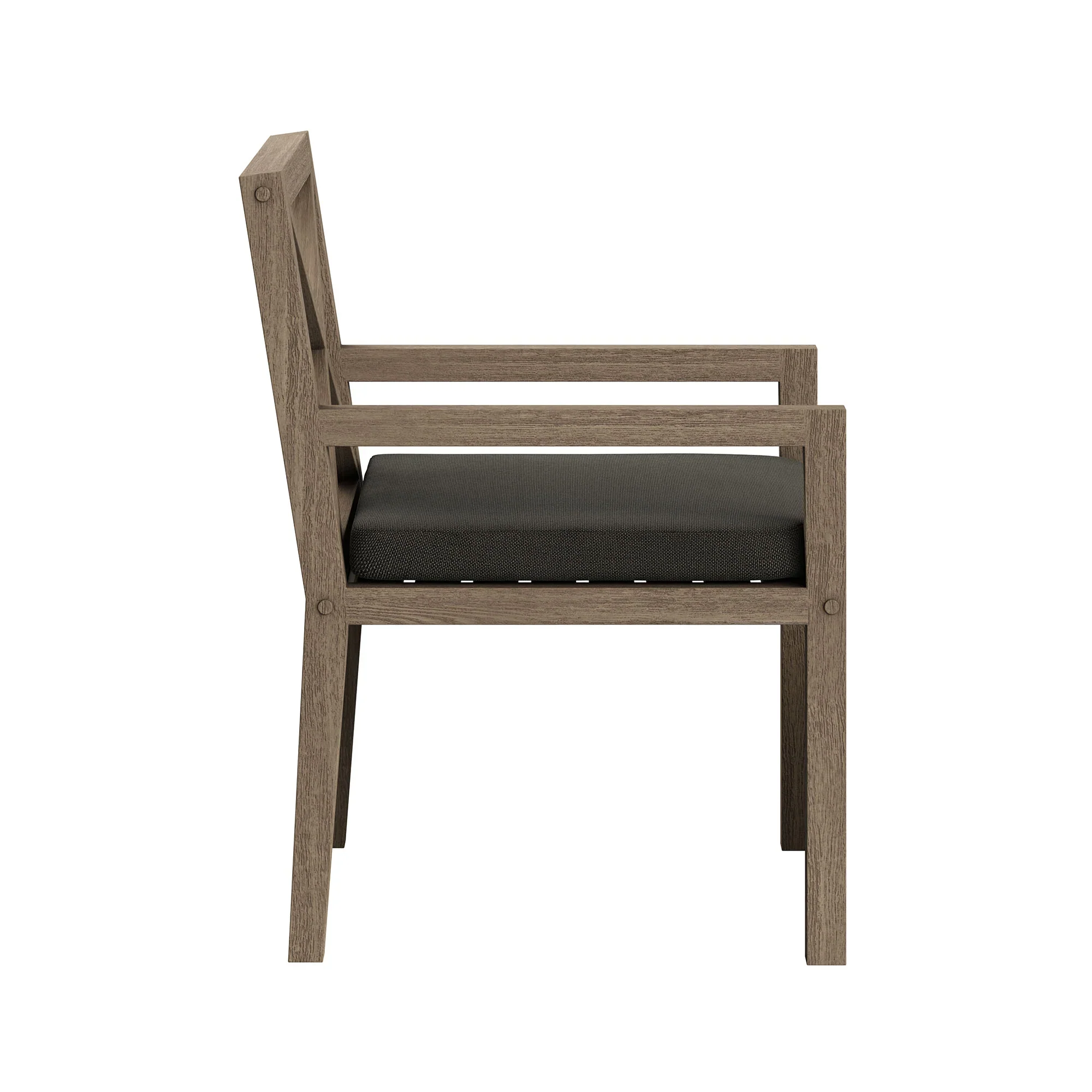Northlake 7-Piece Outdoor Patio Teak Wood Dining Set in Weathered Gray - Image 25