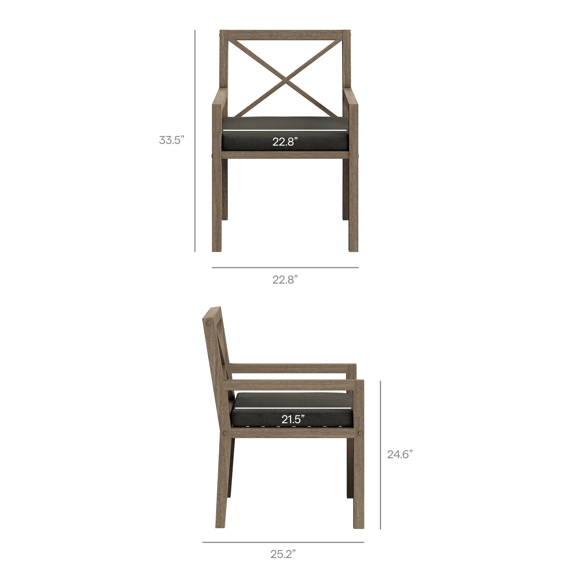 Northlake 9-Piece Outdoor Teak Wood Dining Set - Image 35