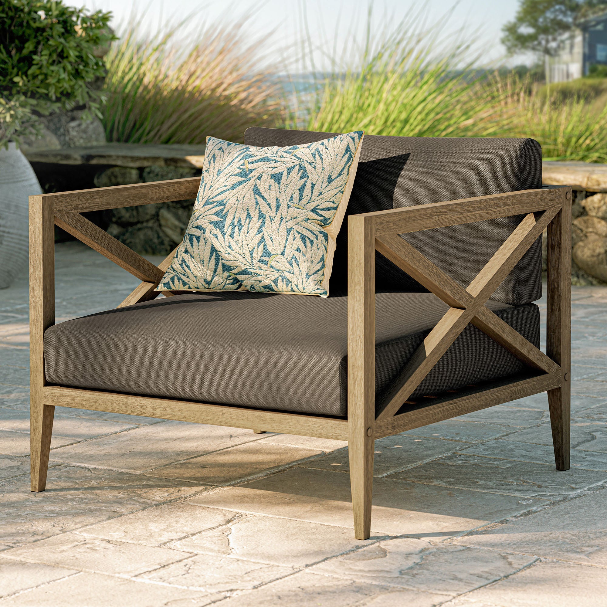 Northlake Outdoor Patio Teak Armchair - Image 20