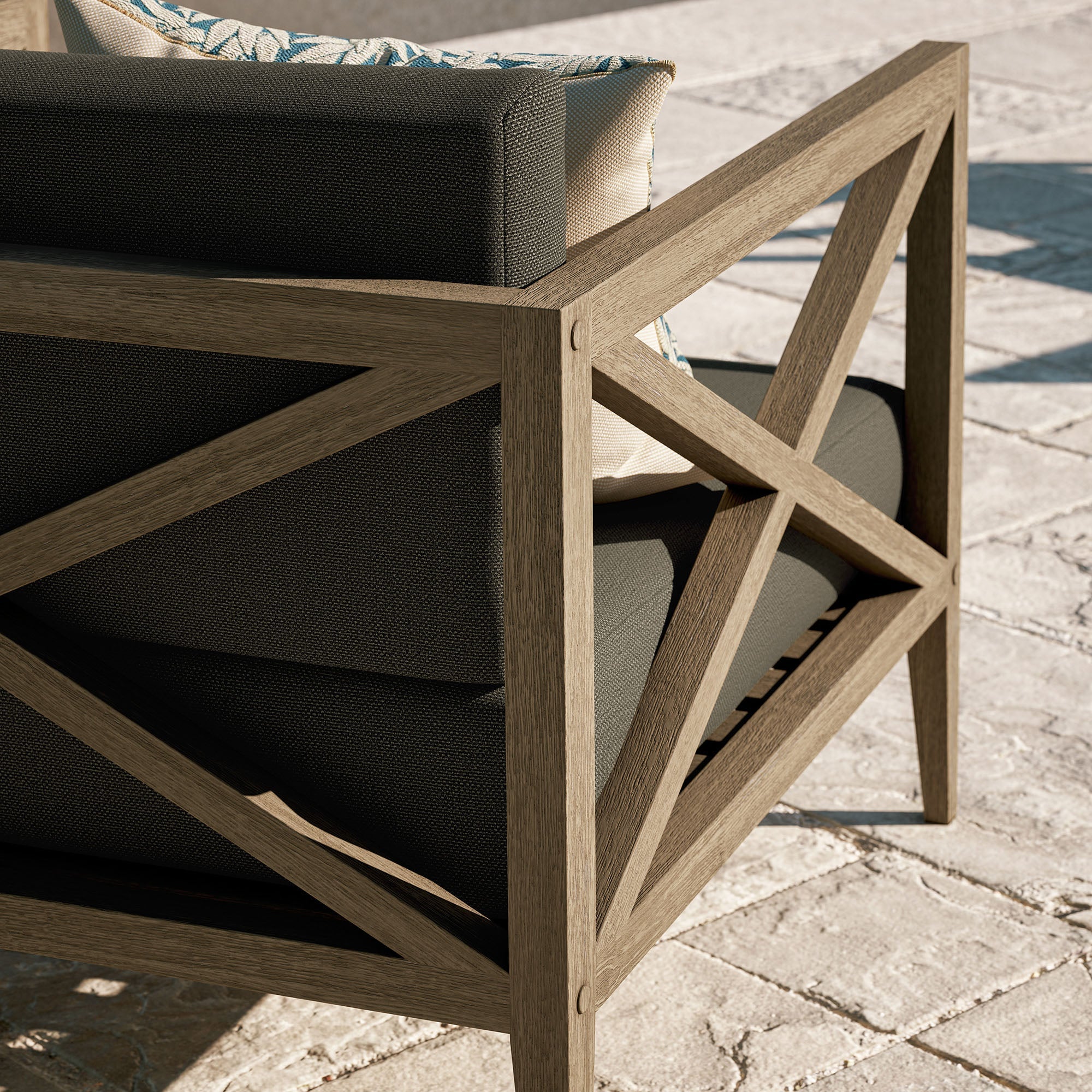 Northlake Outdoor Patio Teak Armchair - Image 21