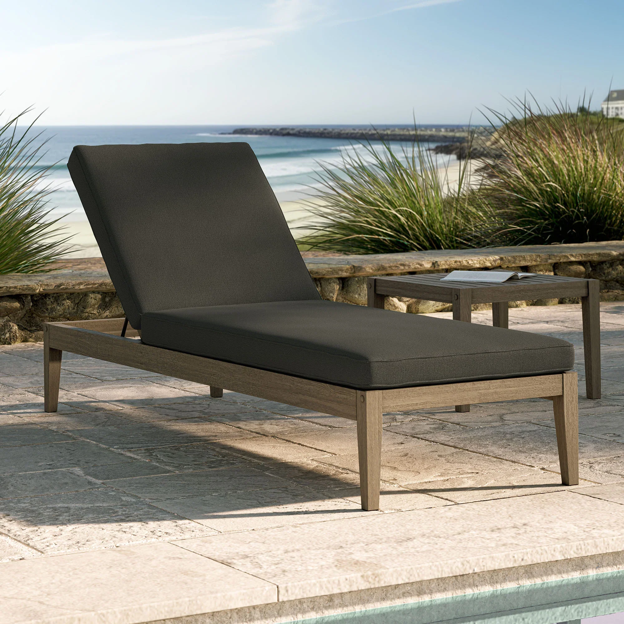 Northlake Outdoor Teak Chaise Lounge - Image 21