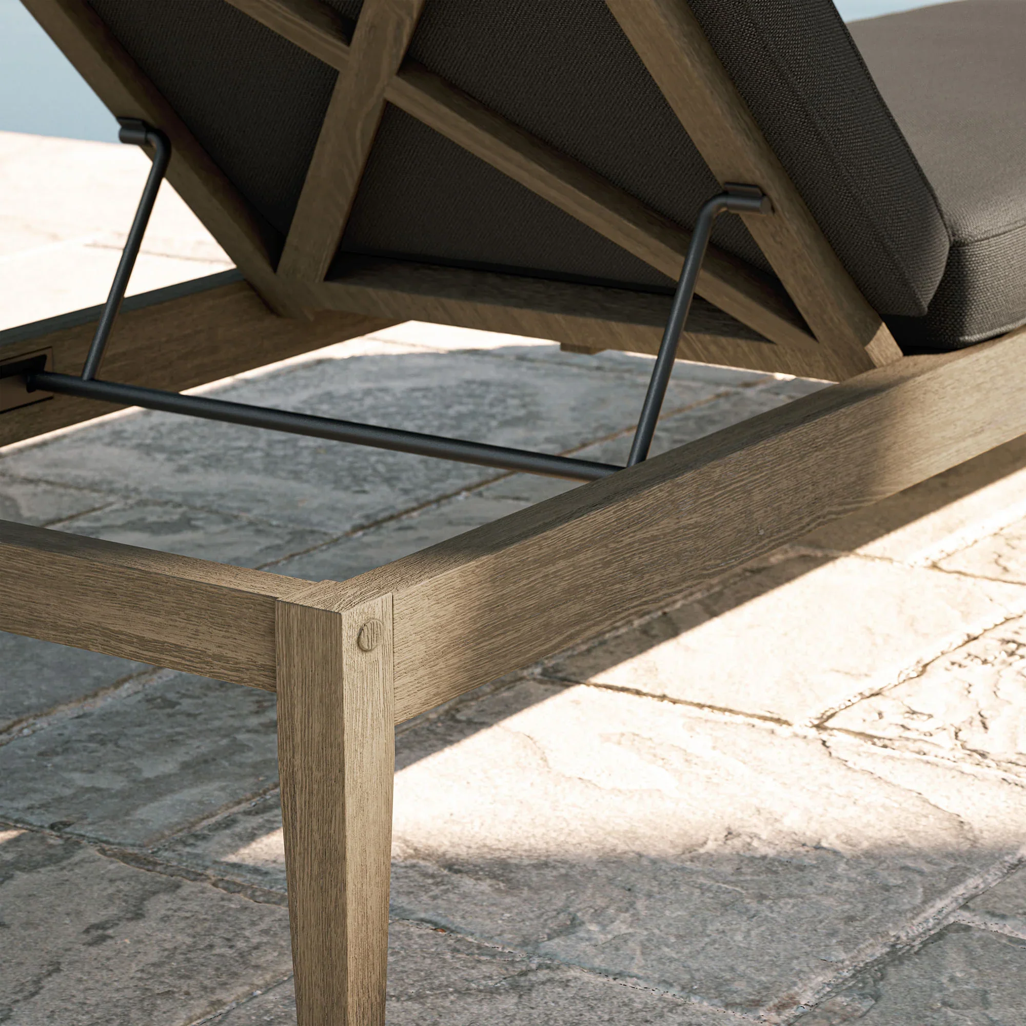 Northlake Outdoor Teak Chaise Lounge - Image 22