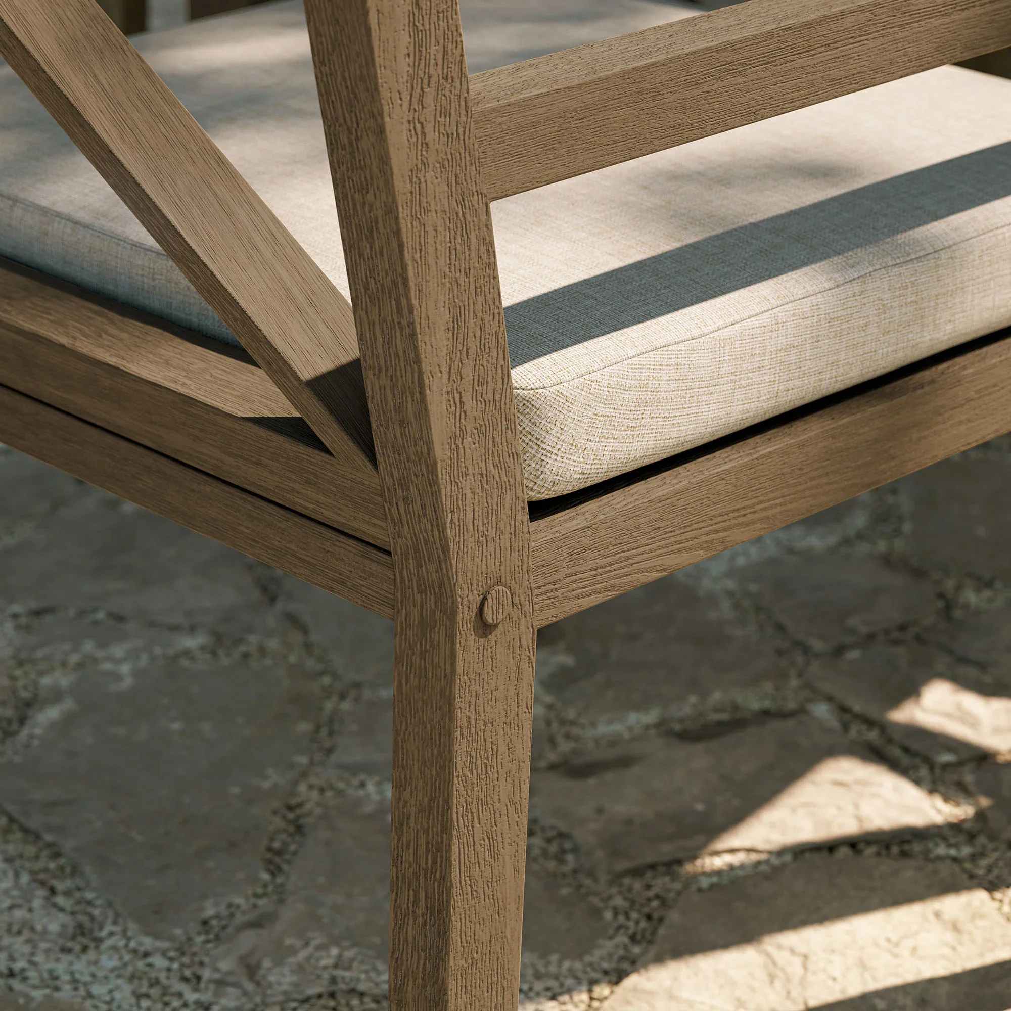 Northlake Outdoor Teak Dining Armchair - Image 12