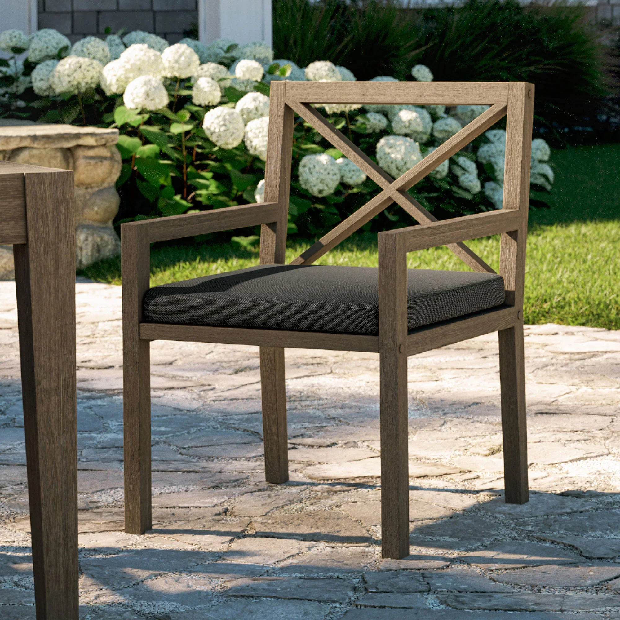 Northlake Outdoor Teak Dining Armchair - Image 20