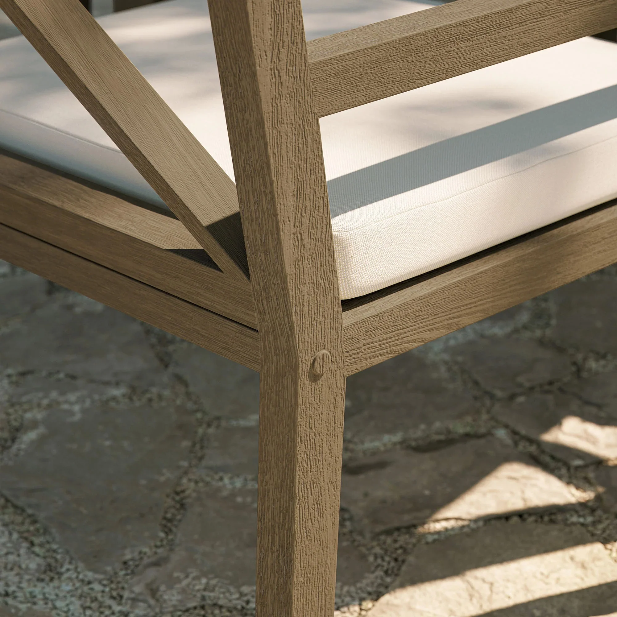 Northlake Outdoor Teak Dining Armchair - Image 3