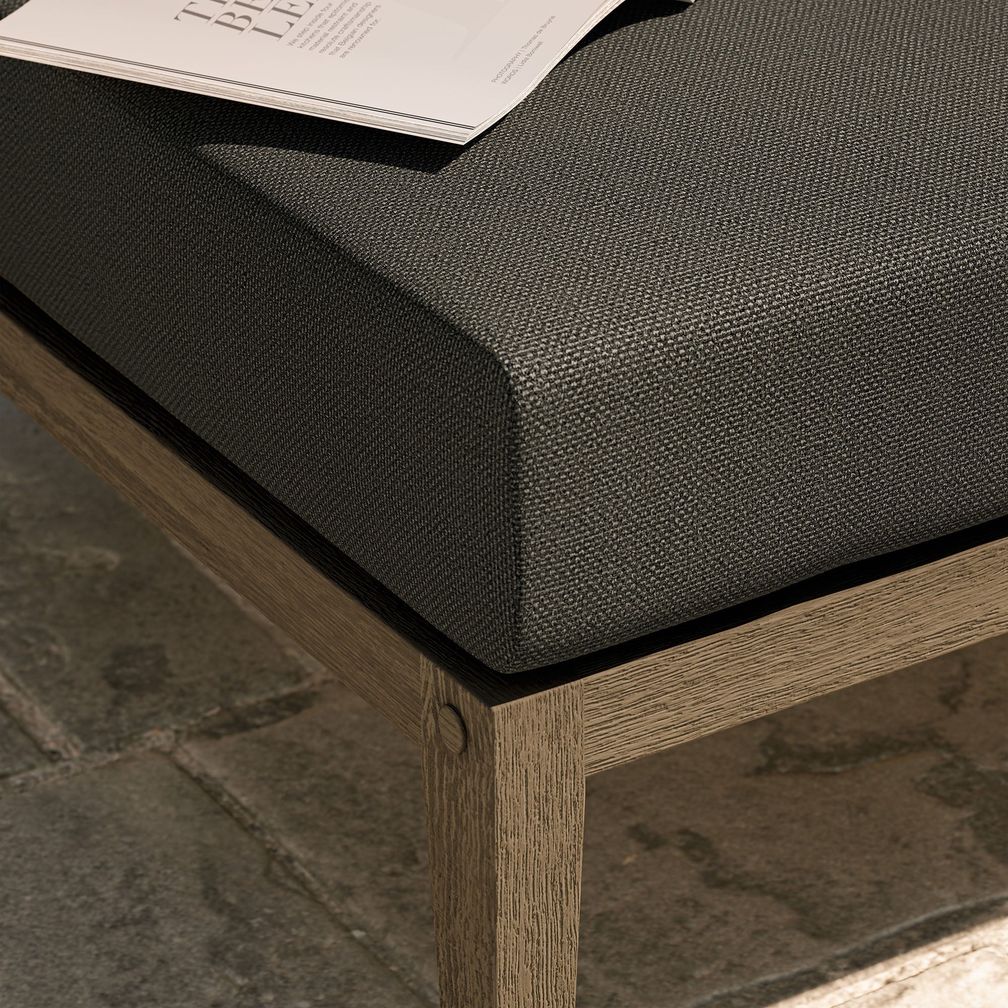 Northlake Outdoor Teak Ottoman - Image 19