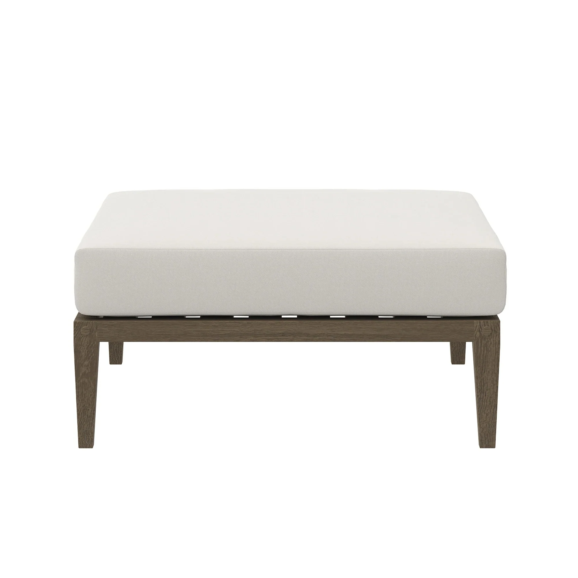 Northlake Outdoor Teak Ottoman - Image 4