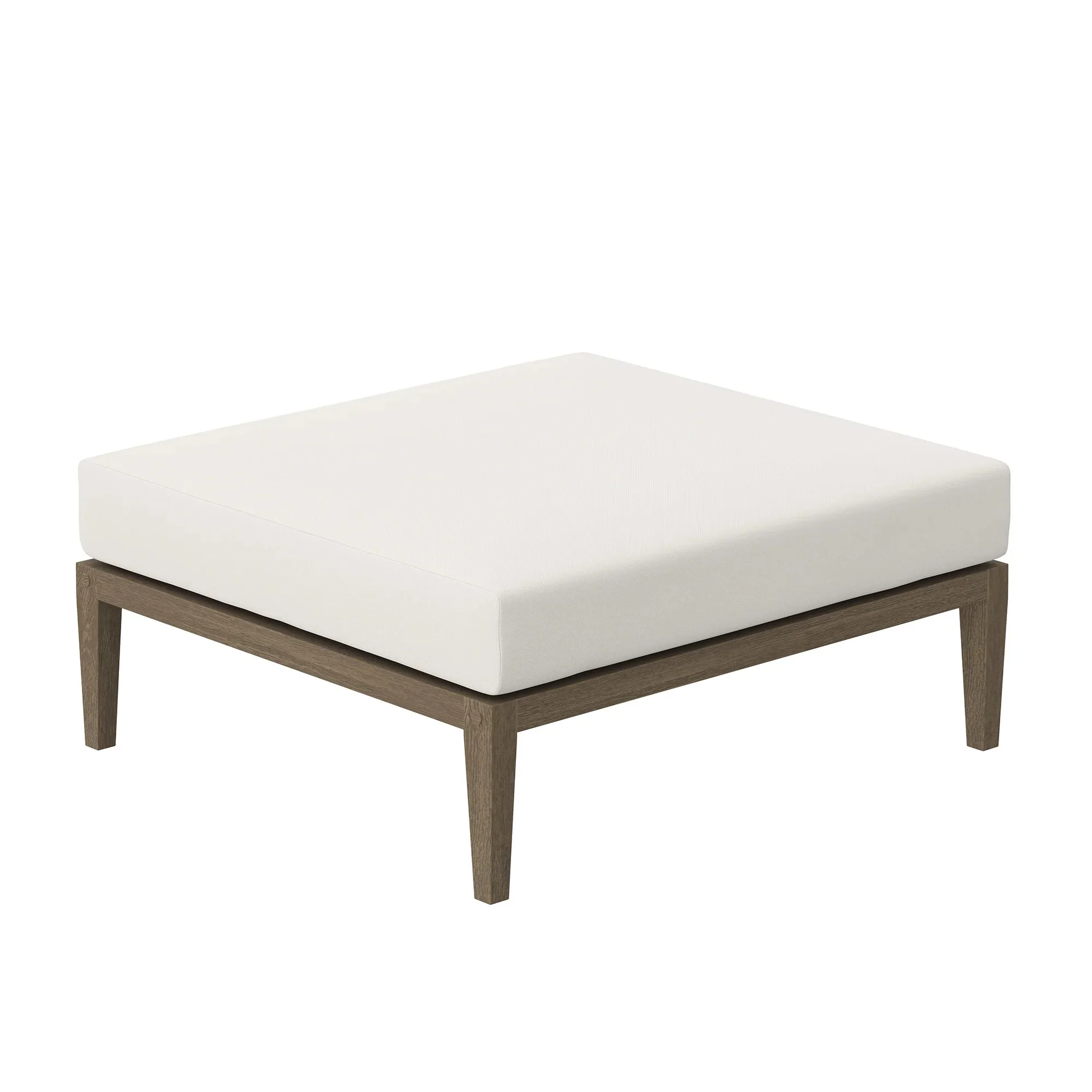 Northlake Outdoor Teak Ottoman - Image 5
