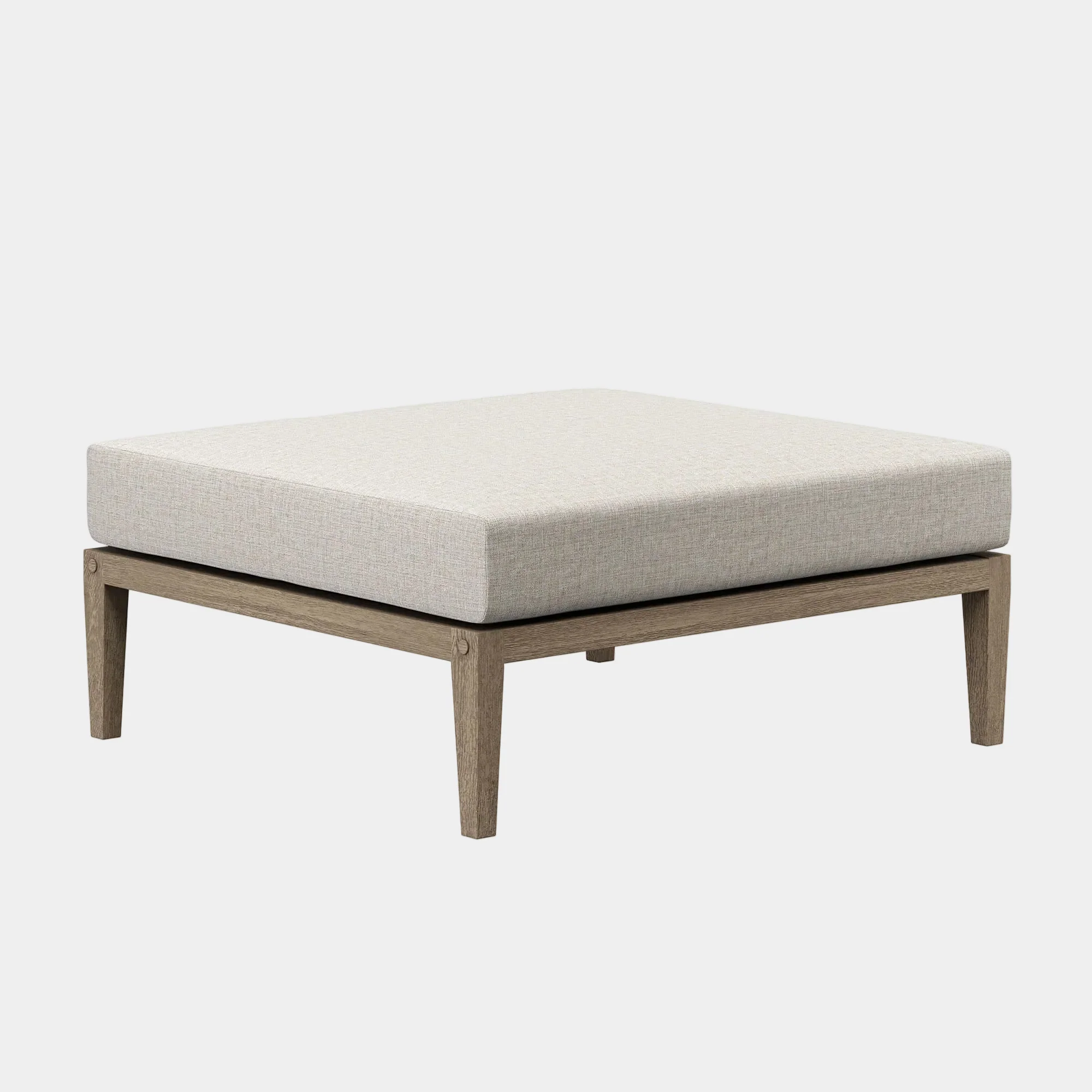 Northlake Outdoor Teak Ottoman - Image 9