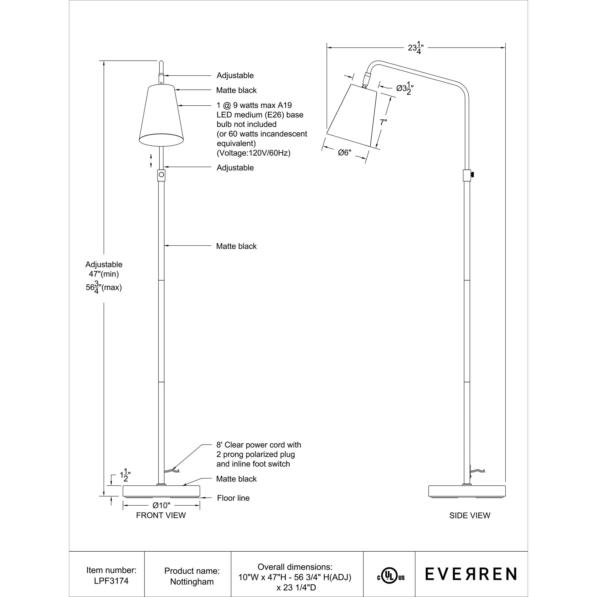 Nottingham Floor Lamp - Image 8