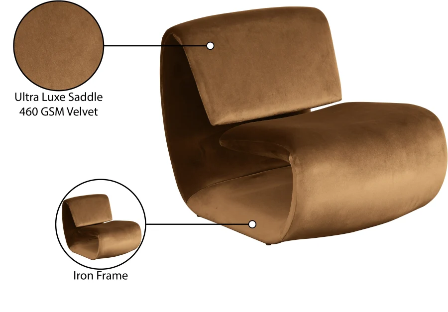 Nouveau Velvet Upholstered Accent Chair - Image 100