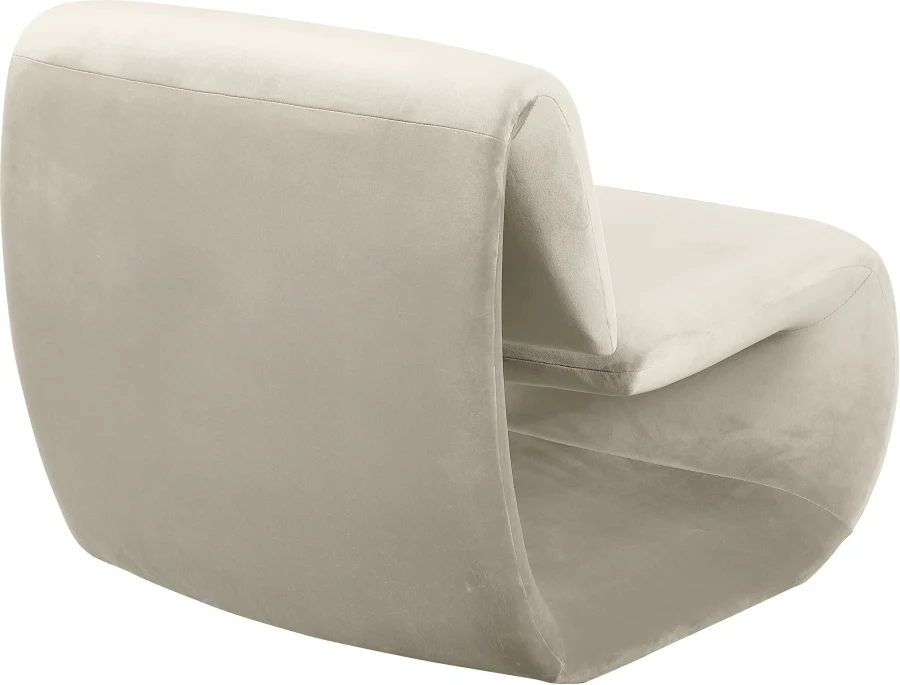 Nouveau Velvet Upholstered Accent Chair - Image 16