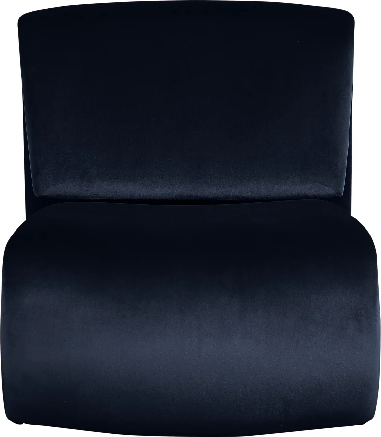 Nouveau Velvet Upholstered Accent Chair - Image 23