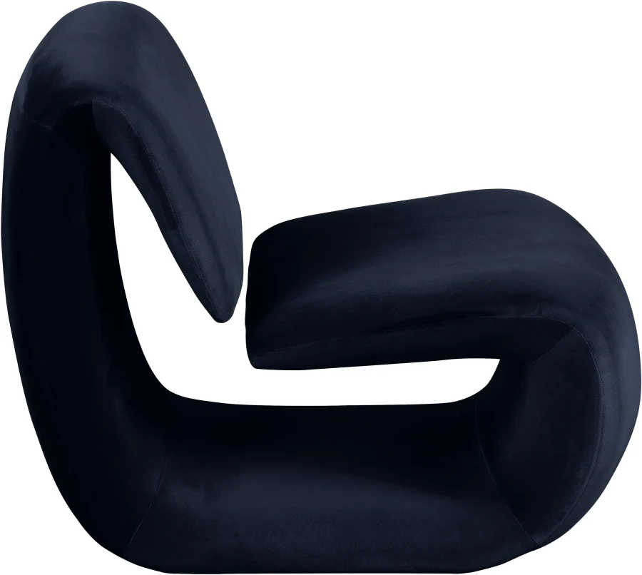 Nouveau Velvet Upholstered Accent Chair - Image 24
