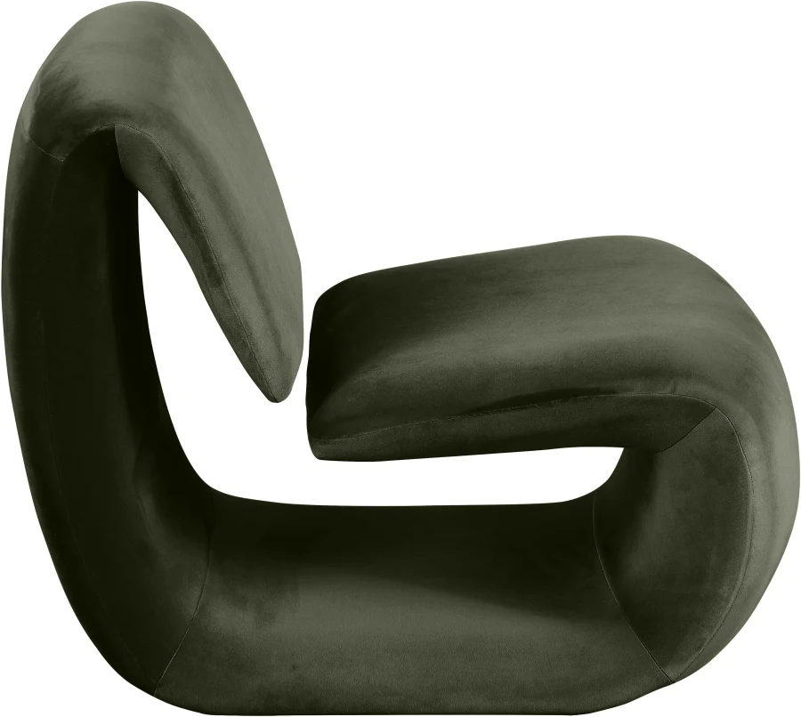 Nouveau Velvet Upholstered Accent Chair - Image 34