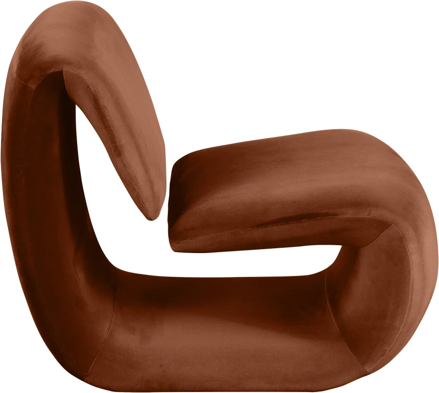 Nouveau Velvet Upholstered Accent Chair - Image 44