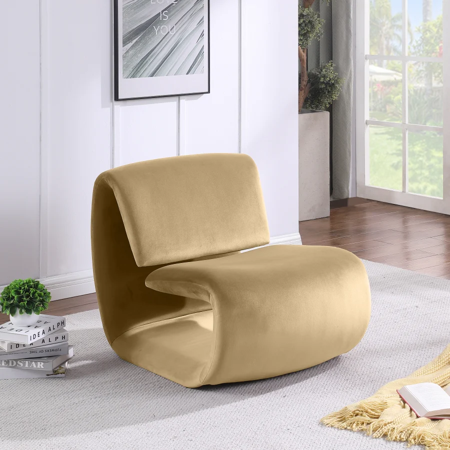Nouveau Velvet Upholstered Accent Chair - Image 72