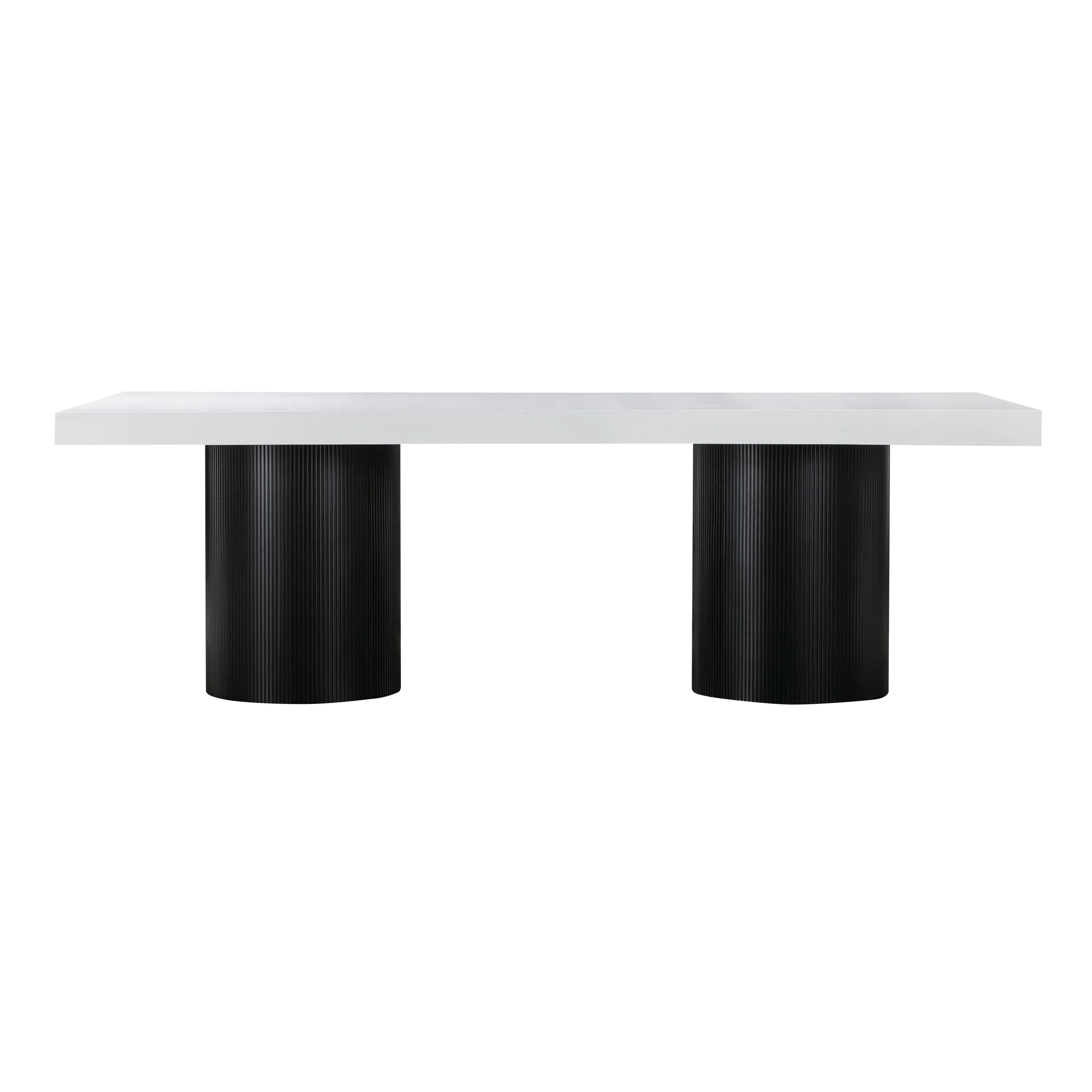 Nova 95" White Lacquer Rectangular Dining Table - Image 3