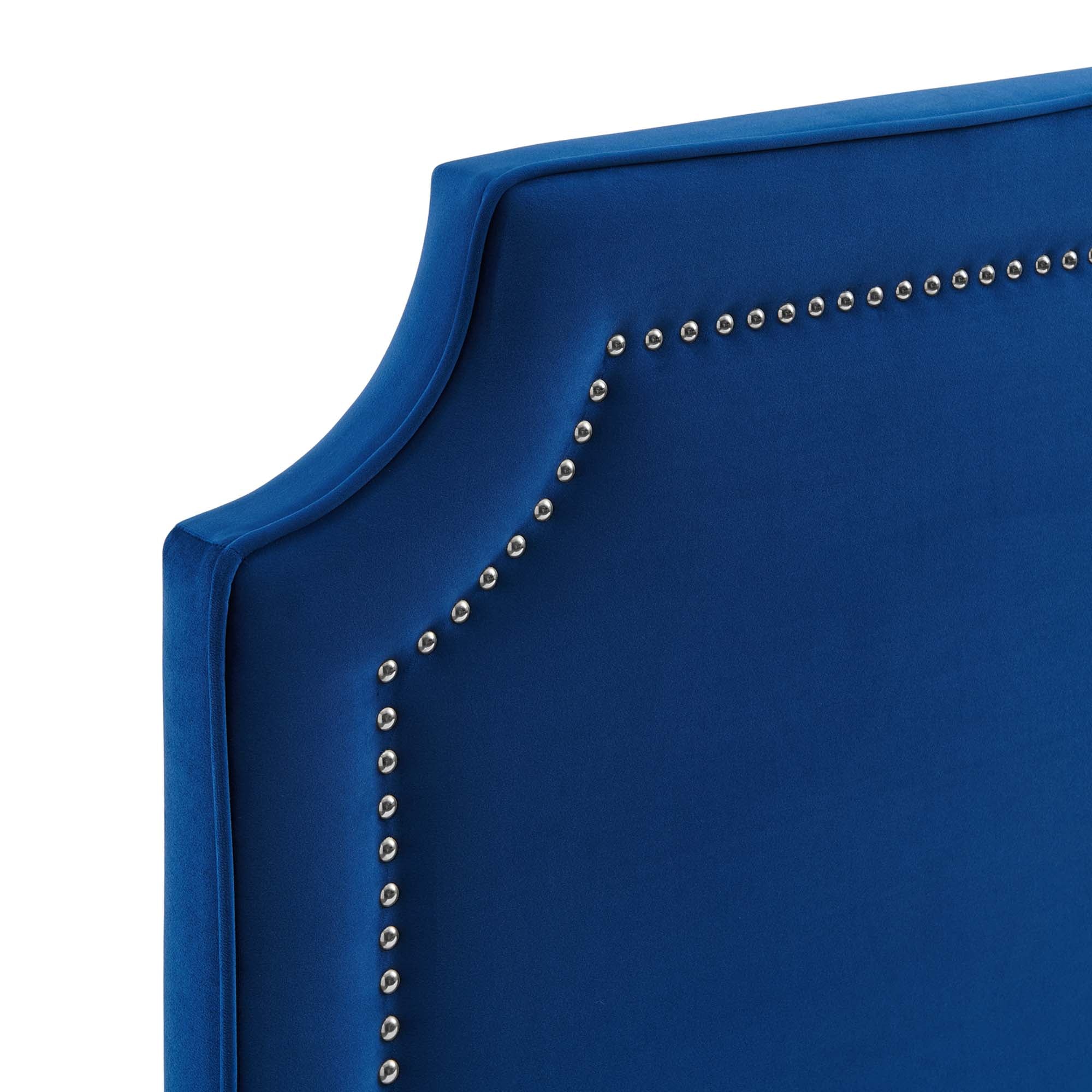 Novi Performance Velvet Bed With Gold Metal Legs - Image 21