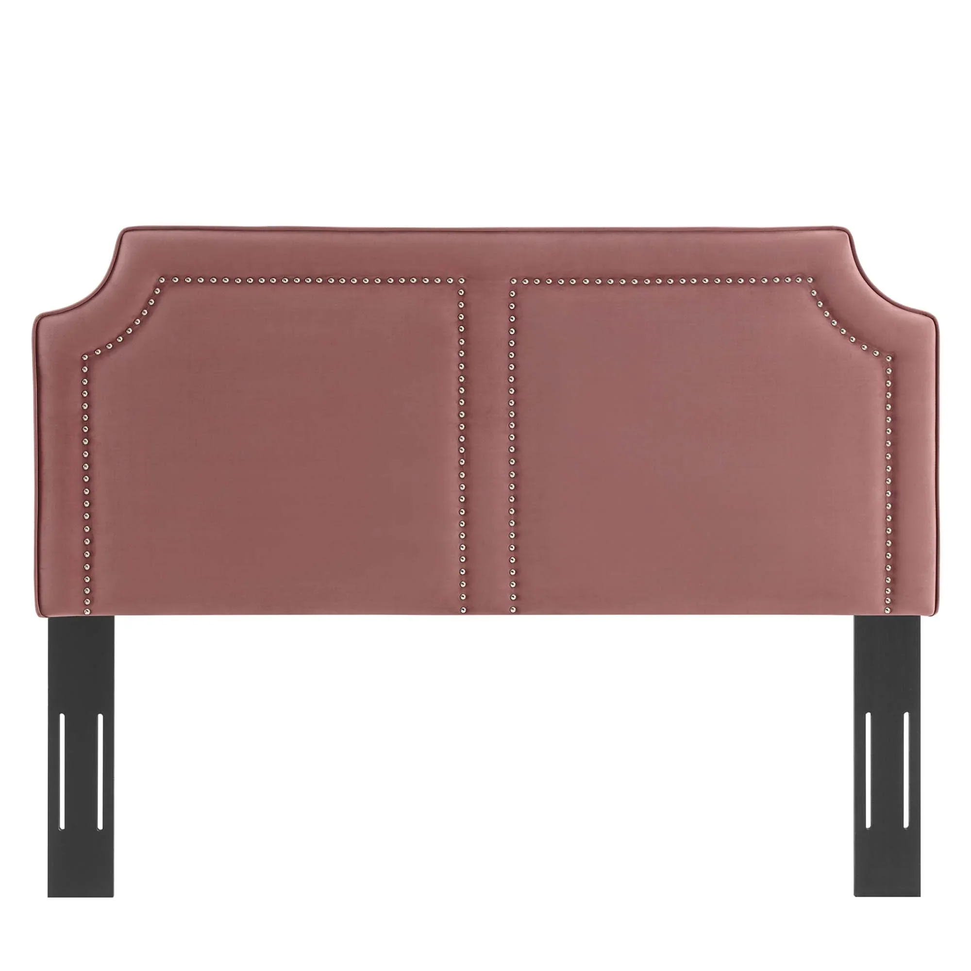 Novi Performance Velvet Bed With Wood and Gold Legs - Image 7