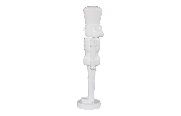 Nutcracker Soldier Sculpture 4ft, White - Image 3