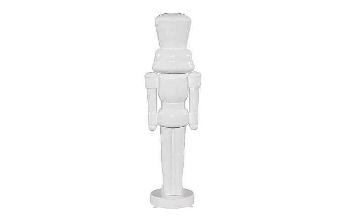 Nutcracker Soldier Sculpture 4ft, White - Image 4