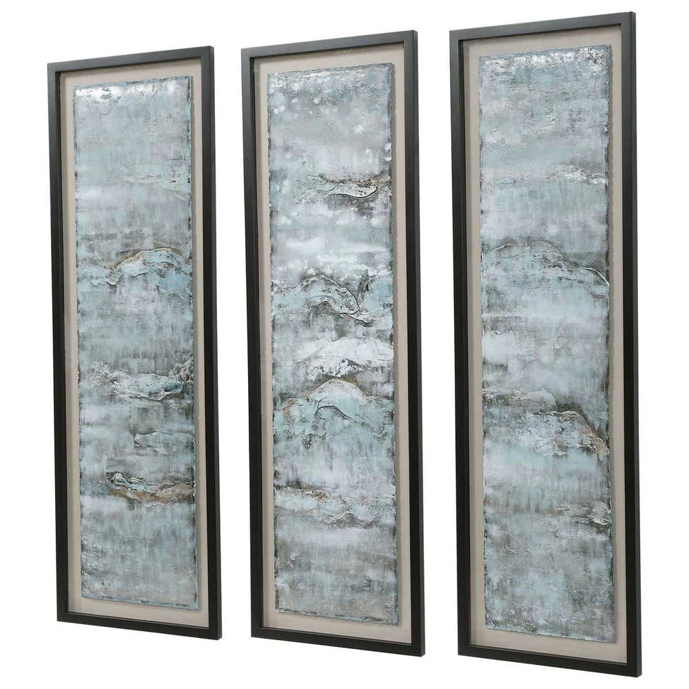 Ocean Swell Framed Prints, S/3, 3 Cartons - Image 3