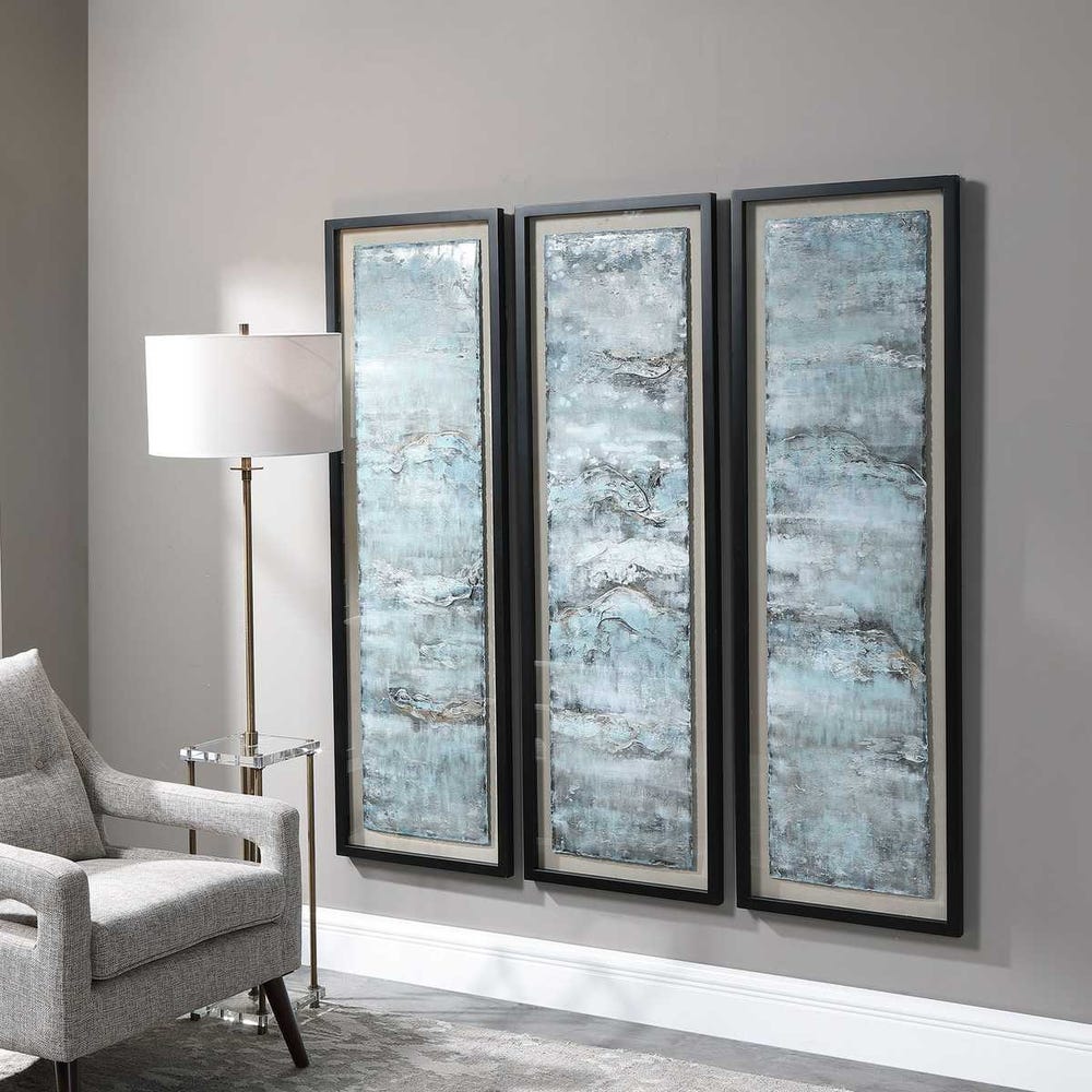 Ocean Swell Framed Prints, S/3, 3 Cartons - Image 6
