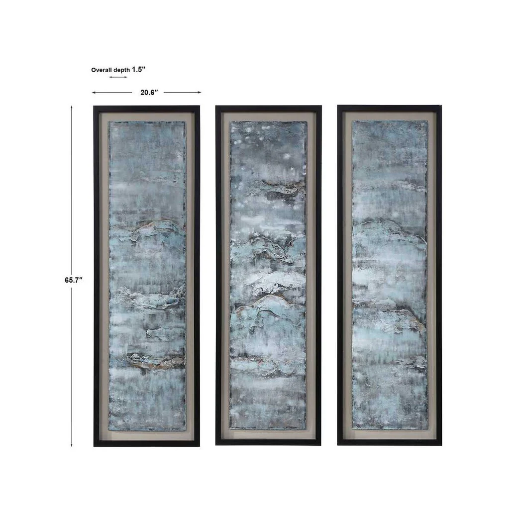 Ocean Swell Framed Prints, S/3, 3 Cartons - Image 7