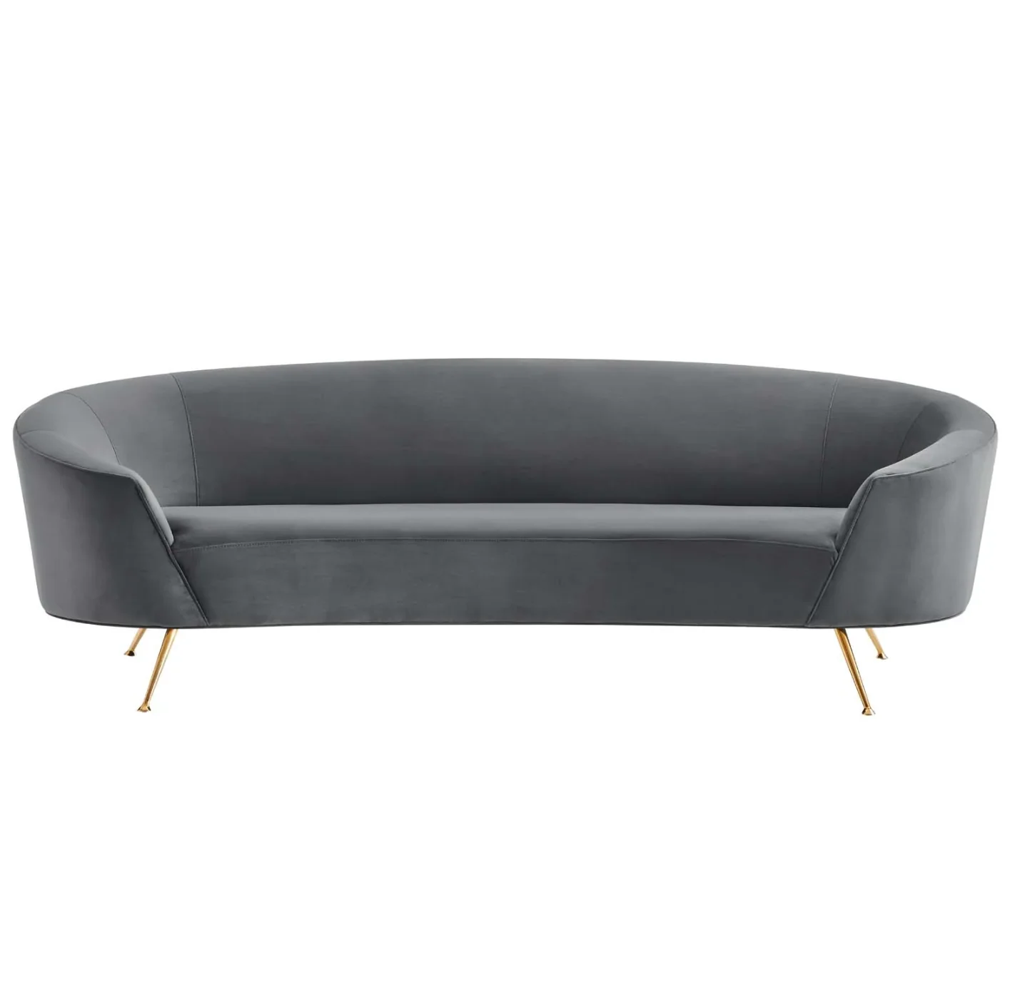 October Upholstered Velvet Sofa - Image 10
