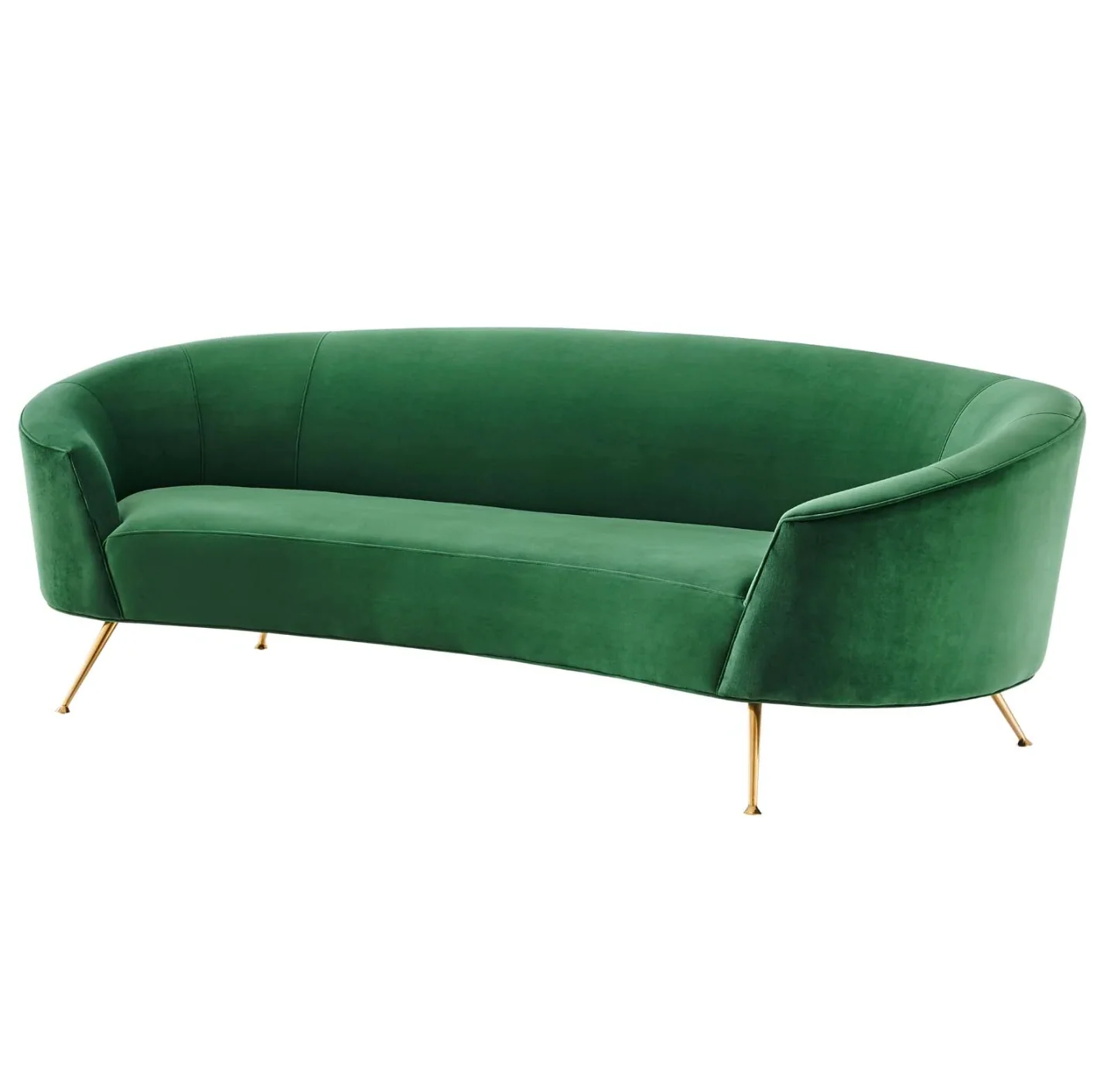October Upholstered Velvet Sofa - Image 5